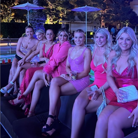 Baby Boo Addison Pink Latex Dress - Picture 7 of 7